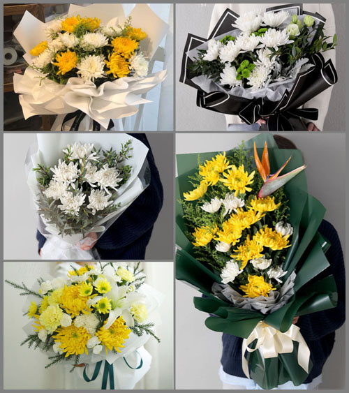 浙江省丽水缙云县新碧街道白事花束代送